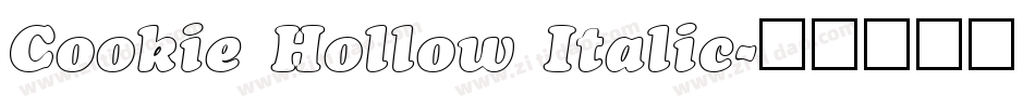 Cookie Hollow Italic字体转换